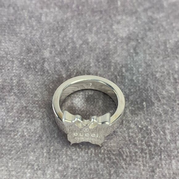 Gucci Butterfly Sterling Silver Ring NEW - Picture 5 of 10
